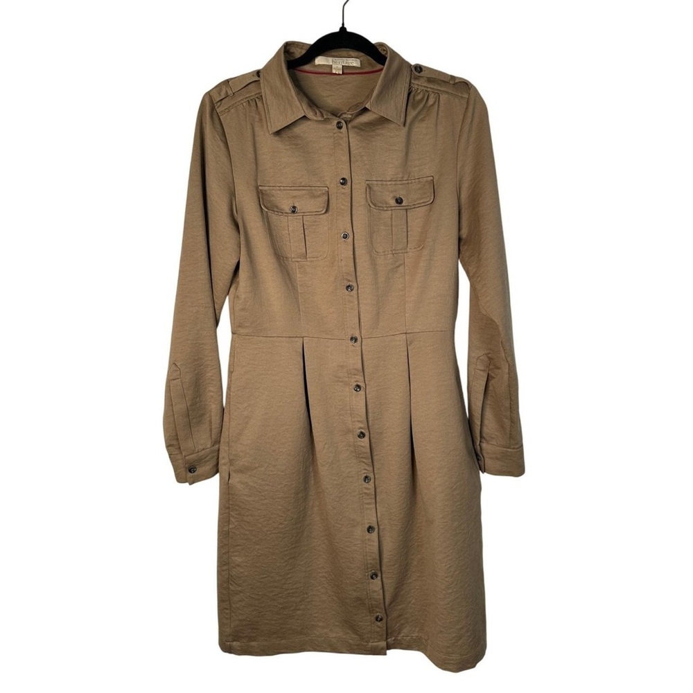 Banana Republic Heritage Collection Tan Button-Up Dress